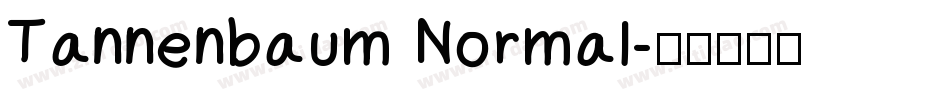 Tannenbaum Normal字体转换